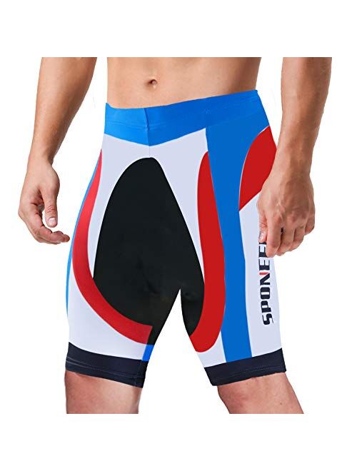 sponeed Men's Cycling Padded Shorts Men Bike Short Pants Cycle Spandex Tights Biking Wear