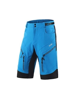 ARSUXEO Men's Loose Fit Cycling Shorts MTB Bike Shorts Water Ressistant 1903