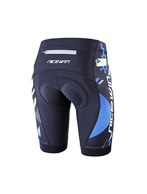 NICEWIN Men’s Cycling Shorts Motorcycle Bike Riding Tights 3D Padded Quick-Dry Half Pants