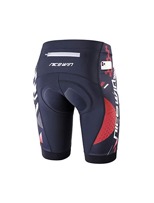 NICEWIN Men’s Cycling Shorts Motorcycle Bike Riding Tights 3D Padded Quick-Dry Half Pants