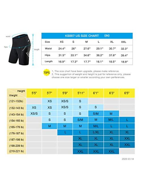 Santic Men's Cycling Shorts 4D Padded Biking Shorts Breathable Bicycle Wear