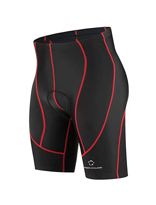 LEADER CYCLING Men's Cycling Shorts 3D Gel Padded Biking Bicycle Bike Pants Breathable Anti-Slip