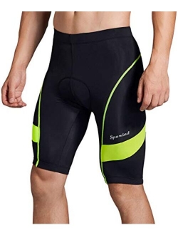 Men's Cycling Shorts 3D Padded Bike Riding Quick Dry Pants Bicycle Wear Tights UPF 50+