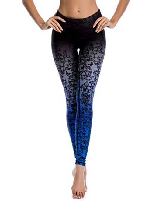 Chisportate High Waist Yoga Pants, Tummy Control Workout Pants for Women Super Soft Capri Leggings