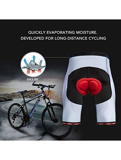 Hiauspor Men's Cycling Shorts Baggy Padded Biking Shorts Breathable Quick Dry Bicycle Riding MTB Shorts