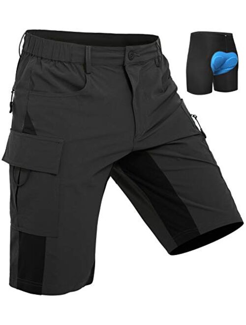 Wespornow Men-Padded-MTB-Shorts Mountain-Bike-Shorts