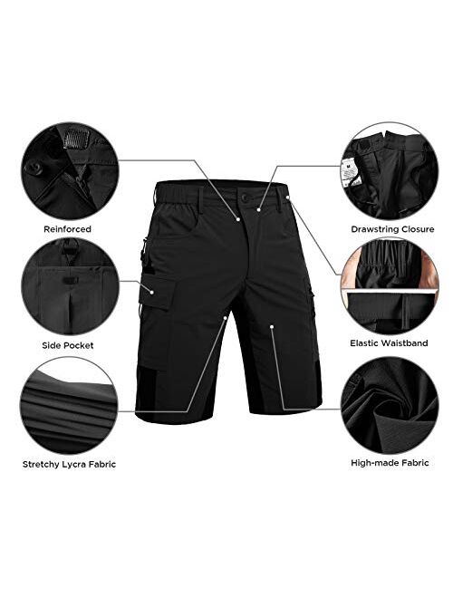 Wespornow Men-Padded-MTB-Shorts Mountain-Bike-Shorts