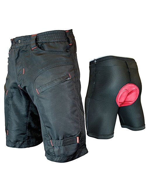 Urban Cycling Apparel The Single Tracker-Mountain Bike Cargo Shorts, with G-Tex Padded Undershorts