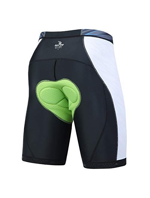 Men Bike Cycling Shorts with 3D Gel Padded Half Pants Bicycle Shorts for Men