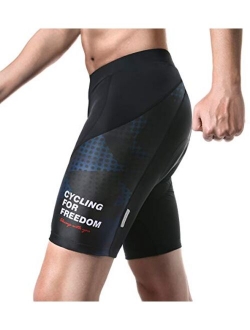 Santic Cycling Men's Shorts 4D Padded Bicycle Riding Pants Bike Shorts Quick-Dry Half Pants