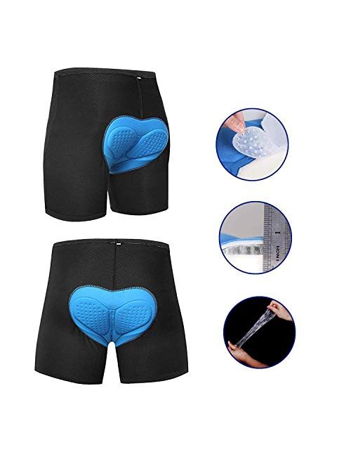 Cycorld Mountain Bike Shorts Mens MTB Biking Baggy Padded Cycling Short Removable Padding Liner