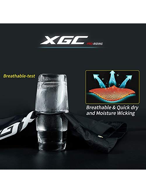 XGC Men's Cycling Shorts/Bike Shorts and Cycling Underwear with High-Density and High-Elasticity 4D Sponge Padded