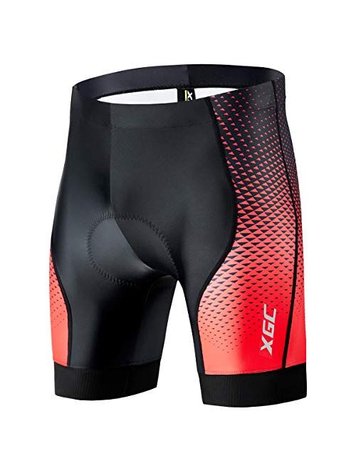 XGC Men's Cycling Shorts/Bike Shorts and Cycling Underwear with High-Density and High-Elasticity 4D Sponge Padded