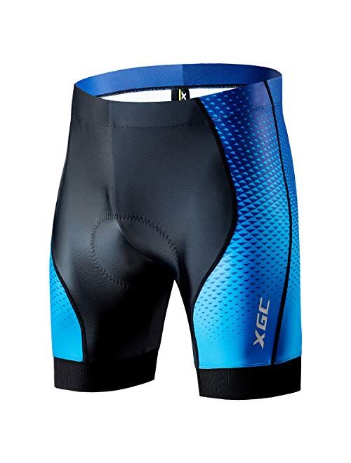 XGC Men's Cycling Shorts/Bike Shorts and Cycling Underwear with High-Density and High-Elasticity 4D Sponge Padded