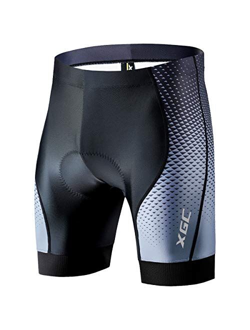 XGC Men's Cycling Shorts/Bike Shorts and Cycling Underwear with High-Density and High-Elasticity 4D Sponge Padded