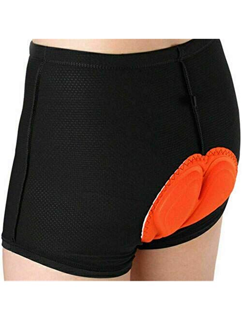 DIYARTS Cycling Underwear, Men's 3D Anti-Slip Breathable Padded Bike MTB Liner Mountain Shorts with Soft Gel Pad Black