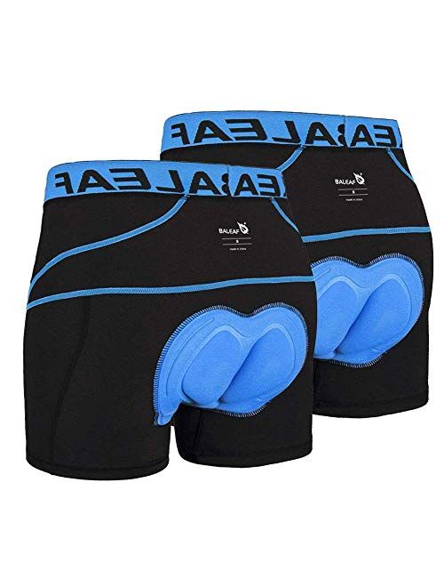 BALEAF Men's 3D Padded Cycling Underwear Shorts - Bike Undershorts Bicycle MTB Underpants