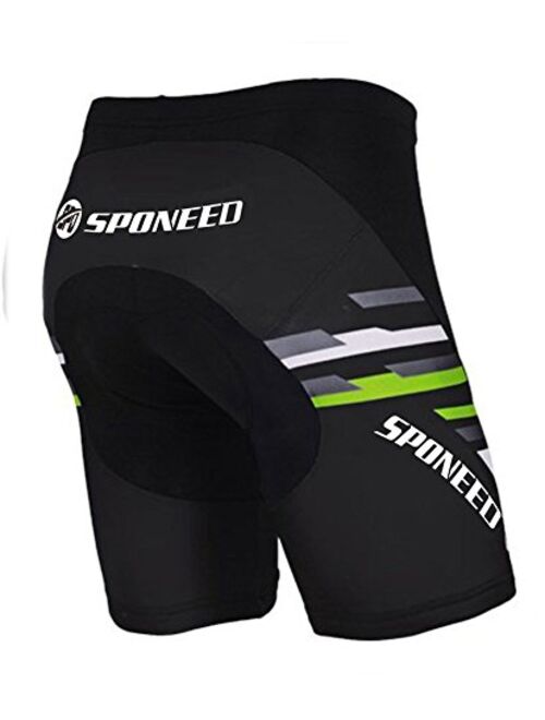 sponeed Bicycle Shorts for Men Cycle Tights Pants Padded Short