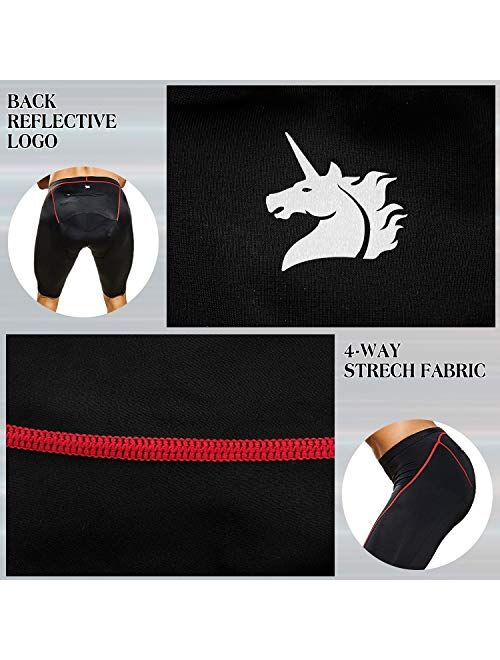 Men's Cycling Shorts,Padded Bicycle Riding Pants,Biking Clothes Bike Tights