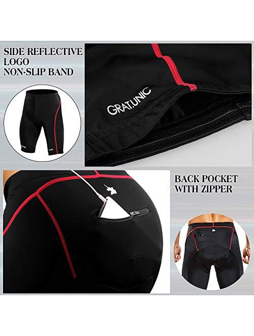 Men's Cycling Shorts,Padded Bicycle Riding Pants,Biking Clothes Bike Tights