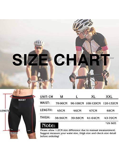 Men's Cycling Shorts,Padded Bicycle Riding Pants,Biking Clothes Bike Tights