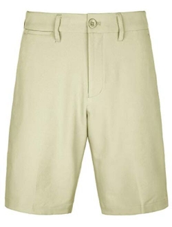 Men's Golf Shorts Khaki Stretch Tech Light Relaxed Fit Plaid Quick Dry Twill Short