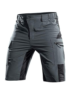 Cycorld Men's-Mountain-Bike-Shorts MTB-Shorts-for-Men Quick Dry Lightweight with Pockets Cycling Riding Biking Baggy Shorts