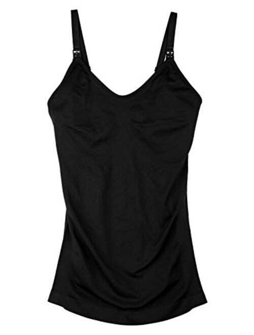 DAISITY Womens Maternity Nursing Tank Cami for Breastfeeding with Adjustable Straps