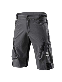 X-TIGER Mens Mountain Bike Shorts,Cycling MTB Cargo Shorts with 7Pocket,Loose-Fit Quick Dry