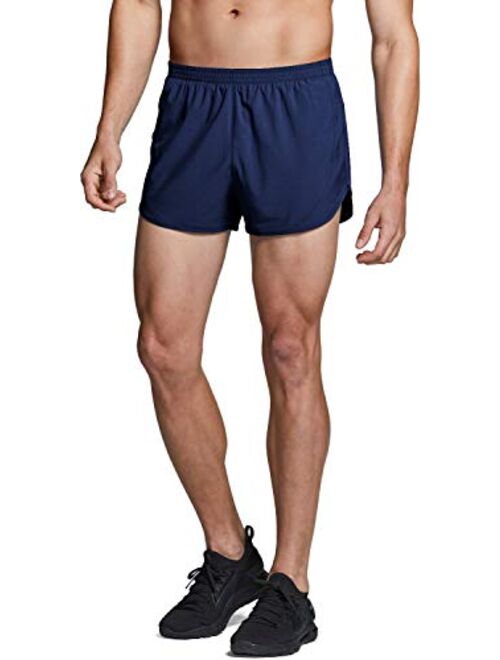 TSLA Men's Active Running Shorts, 3 Inch Quick Dry Mesh Jogging Workout Shorts, Gym Athletic Marathon Shorts with Pockets