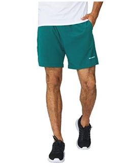 Men's 5 Inches Running Athletic Shorts Zipper Pocket