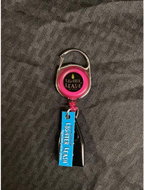 Premium Lighter Leash Retractable Keychain Clip (Pink)