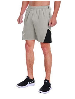 EZRUN Men's 7 Inch Quick Dry Running Shorts Workout Sport Fitness Short with Liner Zip Pocket