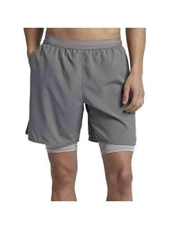 Flex Stride Distance 7" 2 in 1 Running Shorts Gunsmoke Grey AT4010 056