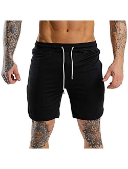 A WATERWANG Men's Workout Running Shorts,Athletic Basketball Shorts with Pockets