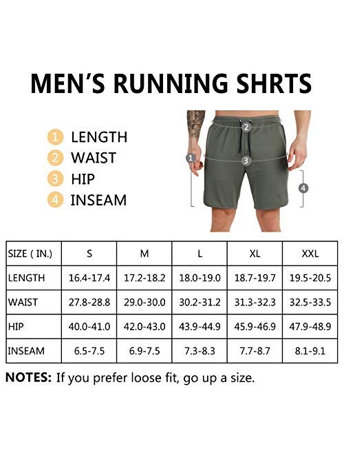 A WATERWANG Men's Workout Running Shorts,Athletic Basketball Shorts with Pockets