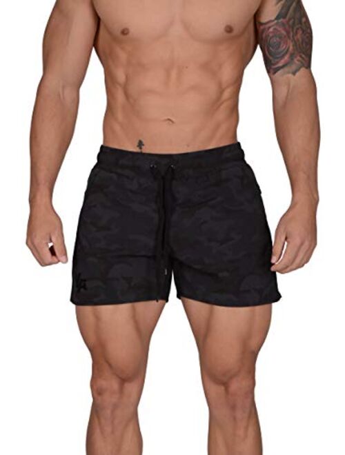 YoungLA Men's Bodybuilding Gym Running Shorts 101