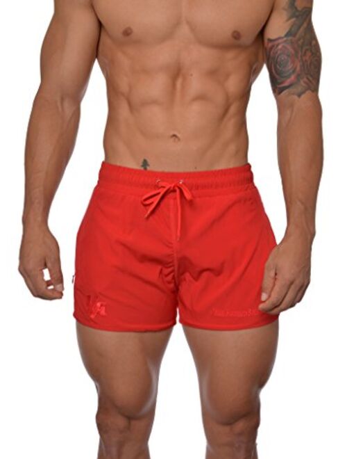 YoungLA Men's Bodybuilding Gym Running Shorts 101