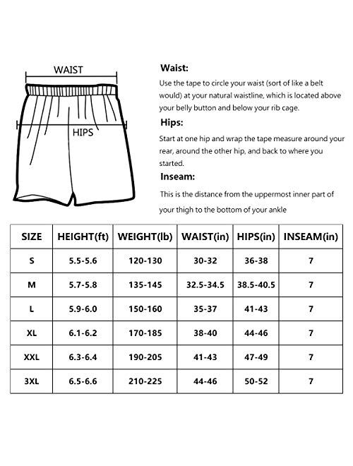 EZRUN Mens 7 Inches Lightweight Qiuck Dry Running Shorts Workout Shorts UPF 50+ DWR Hiking Shorts with Zipper Pockets