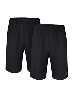 CAMELSPORTS Men’s Shorts 2-Pack Athletic Quick Dry Shorts Gym Running Shorts with Pockets