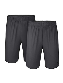 CAMELSPORTS Men’s Shorts 2-Pack Athletic Quick Dry Shorts Gym Running Shorts with Pockets