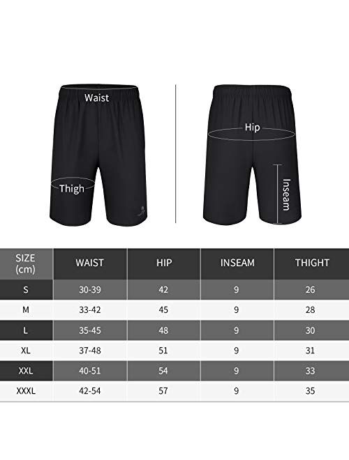 CAMELSPORTS Men’s Shorts 2-Pack Athletic Quick Dry Shorts Gym Running Shorts with Pockets