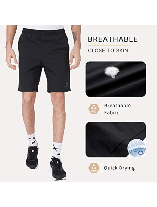 CAMELSPORTS Men’s Shorts 2-Pack Athletic Quick Dry Shorts Gym Running Shorts with Pockets