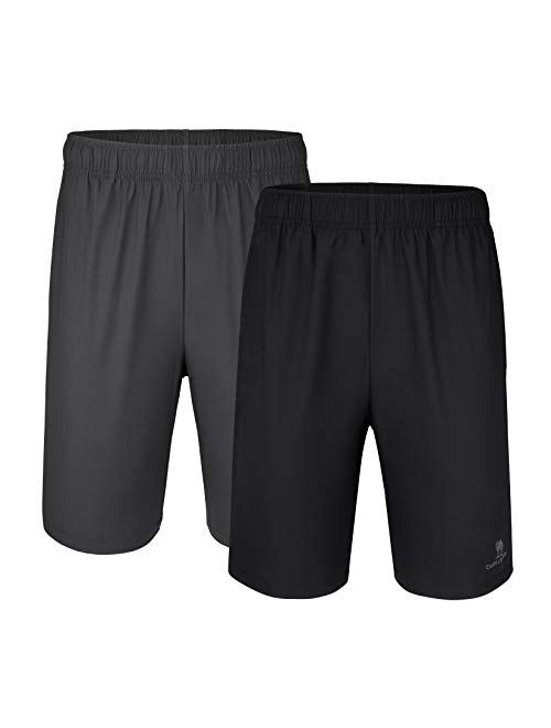 CAMELSPORTS Men’s Shorts 2-Pack Athletic Quick Dry Shorts Gym Running Shorts with Pockets