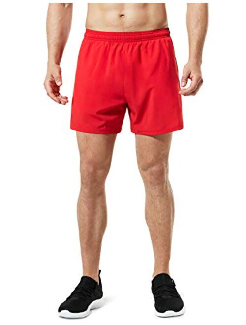 TSLA Men's Active Running Shorts, Training Exercise Workout Shorts, Quick Dry Gym Athletic Shorts with Pockets