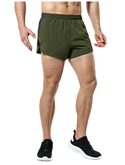 TSLA Men's Active Running Shorts, Training Exercise Workout Shorts, Quick Dry Gym Athletic Shorts with Pockets