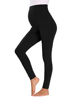 fitglam Women's Maternity Leggings Over The Belly Workout Yoga Active Pregnancy Tights Pants Inseam 28"