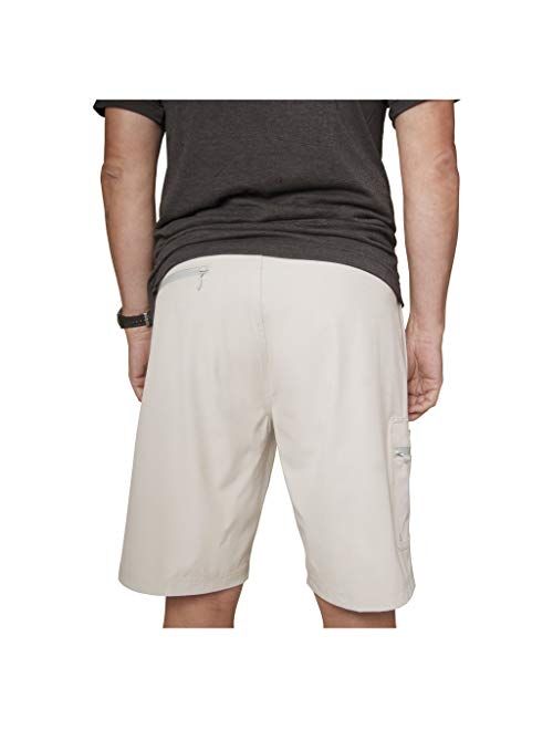 Calcutta Outdoors Calcutta Men’s Hybrid Fishing Board Shorts, Khaki, Size 38