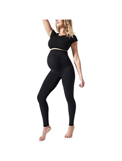 Aoliks Maternity Leggings Over The Belly (2021 New)- Non See Through Pregnancy Workout Yoga Pants