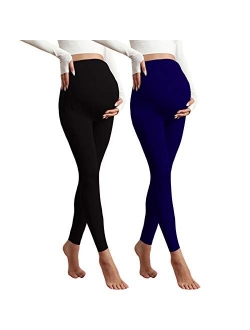 CTHH Non-See Thru Maternity Compression Leggings for Women, Pregnancy Active Wear Joggers Yoga Pants